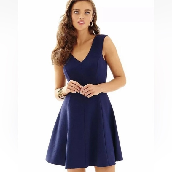 Lilly Pulitzer Navy Blue Mini Dress - Picture 1 of 8